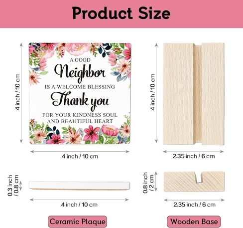 REWIDPARTY Birthday Gifts for Friend Motivational Friendship Ceramic Decorative Sign Keepsake Appreciation Gifts for Best Friend Ceramic Desk Sign Plaque with Wooden Stand for Home Office Decor in Saudi Arabia