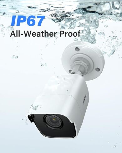 ANNKE 3K Security Camera System with Smart Dual Light, 8CH 3K Lite H.265+ Surveillance DVR with AI Human/Vehicle Detection, 4 x IP67 CCTV 3K 5MP Camera with Mic/Audio, Color Night Vision, 1TB HDD in Saudi Arabia