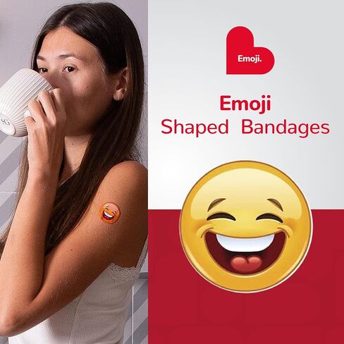 BioSwiss Bandages, The Smurfs Classic Shaped Self Adhesive Bandage, Latex Free Sterile Wound Care, Fun First Aid Kit Supplies for Kids and Adults, 50 Count Plastic Case in Saudi Arabia