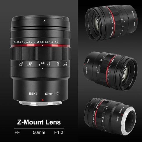 ميك عدسة باطار كامل بتركيز يدوي كبير 50 ملم F1.2 لكاميرات كانون ار اف ماونت EOS-R EOS-RP R5 R6 in Kuwait