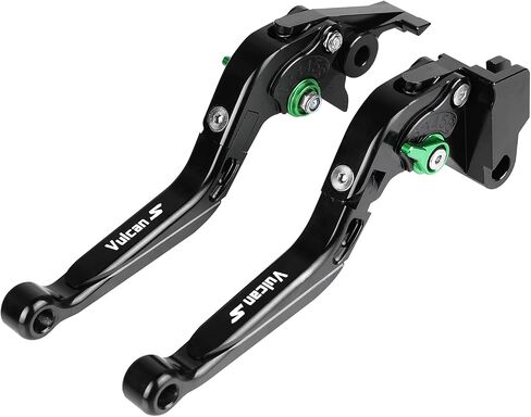 Brake & Clutch Levers Set Foldable Extendable CNC for Vulcan S 650 2015-2022 Black in Saudi Arabia