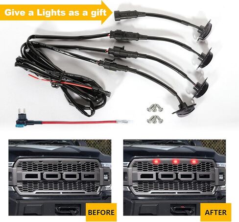 LED Grill Lights for F150 2004-2019 Raptor Aftermarket Grill Ram 1500 2013-2018 Front Grille Car Accessories Blue Lights in Kuwait