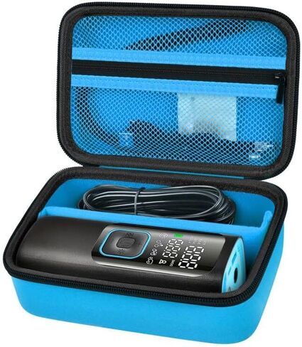 Case Compatible with ILTIDE/for Frarome/for LOLSSA/for Teffim/for Hafuloky/for Skight Tire Inflator Portable Air Compressor, Car Air Pump Storage Holder for Air Tube & Accessories (Box Only) - Orange in Kuwait