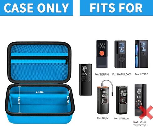 Case Compatible with ILTIDE/for Frarome/for LOLSSA/for Teffim/for Hafuloky/for Skight Tire Inflator Portable Air Compressor, Car Air Pump Storage Holder for Air Tube & Accessories (Box Only) - Orange in Kuwait