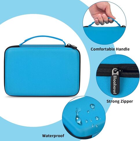 Case Compatible with ILTIDE/for Frarome/for LOLSSA/for Teffim/for Hafuloky/for Skight Tire Inflator Portable Air Compressor, Car Air Pump Storage Holder for Air Tube & Accessories (Box Only) - Orange in Kuwait