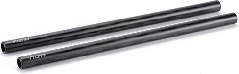 Tilta 2X Carbon Fiber Rods 15mm for Rail Support System | Increased Strength | Limited Reflection | Lightweight | DSLR Shoulder Rig, Camera Stabilizer Cage, Matte Box (10cm) in Kuwait