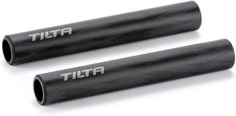 Tilta 2X Carbon Fiber Rods 15mm for Rail Support System | Increased Strength | Limited Reflection | Lightweight | DSLR Shoulder Rig, Camera Stabilizer Cage, Matte Box (10cm) in Saudi Arabia