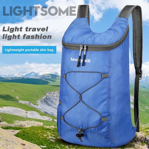 levayhill 16L Hiking-Daypack, Water-Resistant-Lightweight Foldable Travel Backpacks, Camping Outdoor Backpack Carry-on Bag in Kuwait