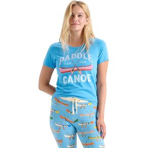 Little Blue House By Hatley Women's Animal Pajama Tees, Yoga Bear, X-Large