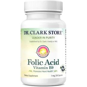Dr. Clark Vitamin B12 Supplement, 1mg, 50 Gelatin Capsules
