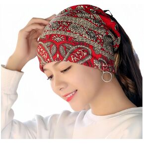 warsrnd Women's Slouchy Beanie Hat Cotton Chemo Caps Cancer Headwear Hats Turban Baggy Sleeping Cap Boho Hats