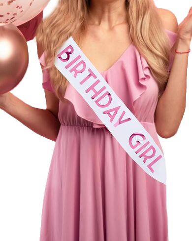 Shimmer Anna Shine Birthday Sash for Women (Purple) in Saudi Arabia