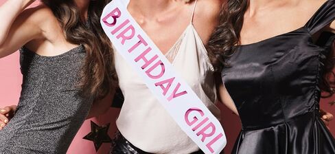 Shimmer Anna Shine Birthday Sash for Women (Purple) in Saudi Arabia