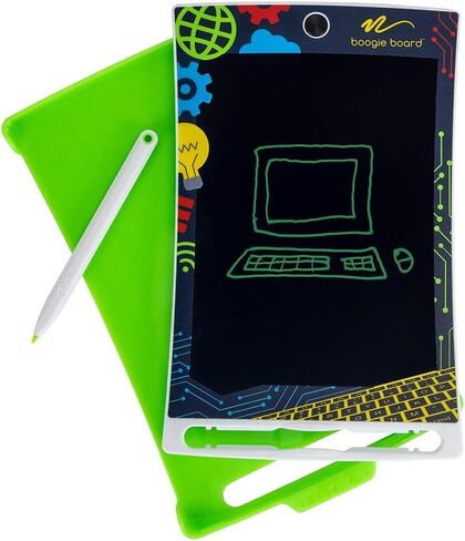 Boogie Board Jot Kids Authentic Drawing Tablet for Kids, Drawing Pad Alternative to Coloring Books, Mess Free Coloring, Kids Toys for Travel, LCD Writing Tablet for Kids, Gifts for 4+, Blue in Kuwait
