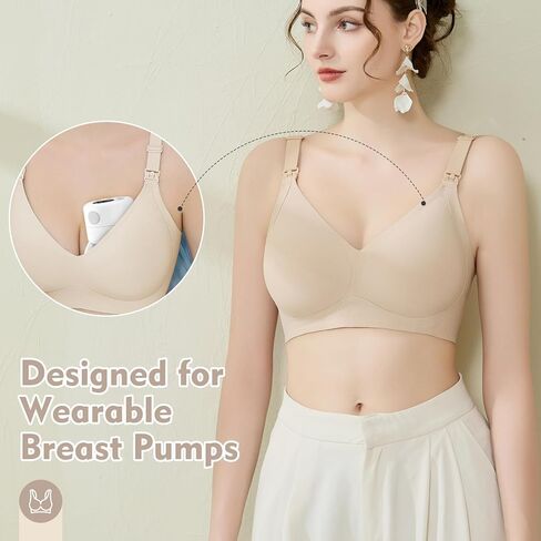Nursing Bras for Breastfeeding Bras for Women Jelly Strip Support Maternity Bras for Pregnancy Comfortable Bralettes in Kuwait