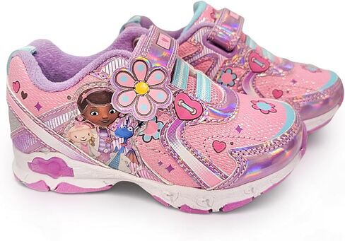 Disney Doc McStuffins Girl's Lighted Athletic Sneaker (Toddler/Little Kid) in Kuwait