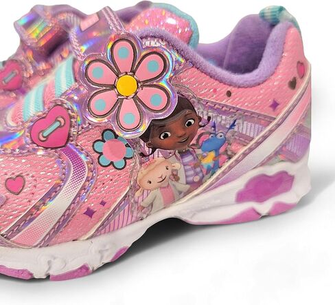 Disney Doc McStuffins Girl's Lighted Athletic Sneaker (Toddler/Little Kid) in Kuwait