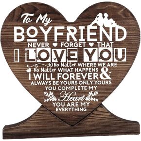 Inspirational To My Love The Perfect Personalized Gift, Wood Sign Personalized, Gift Wood Heart, Wood Signs for Crafts, Gifts Quote Wood Plaque Sign, Holiday Gift, Valentines Day Gift for My Love