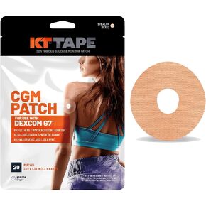 KT Health, Dexcom G5/G6 CGM Patch, Pro Extreme Water Resistant Adhesive, Ultra-Breathable Synthetic Fabric