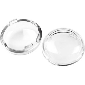 Turn Signal Light Lens Cover Front Rear Bullet Lights Fit For Harley Sportster 883 1200 Dyna Road Glide Street Glide (Clear)