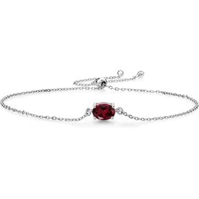 Gem Stone King 18K Yellow Gold Plated Silver Black Onyx Solitaire Bracelet For Women (0.70 Cttw, Gemstone Birthstone, Oval Cut 7X5MM, Fully Adjustable Up to 9 Inch) in Saudi Arabia