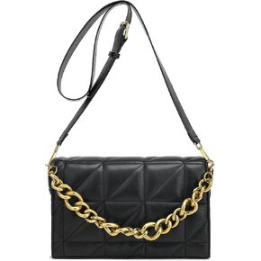 Scarleton Crossbody Bags for Women, Quilted Shoulder Bag, Lightweight Gold Chain Purses for Women, Crossbody Bag, H2089