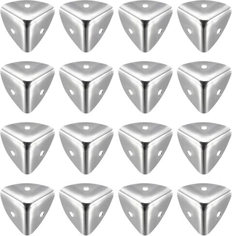 uxcell Metal Box Corner Protectors Edge Guard Protector 25 X 25 X 25mm Silver Tone 12pcs in Saudi Arabia