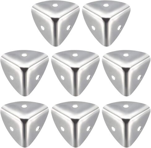 uxcell Metal Box Corner Protectors Edge Guard Protector 25 X 25 X 25mm Silver Tone 12pcs in Saudi Arabia