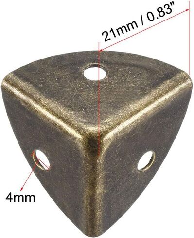 uxcell Metal Box Corner Protectors Edge Guard Protector 25 X 25 X 25mm Silver Tone 12pcs in Saudi Arabia