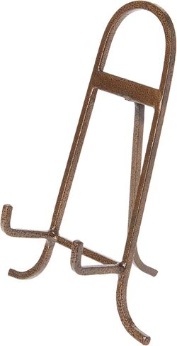 Bard's Antique Gold-Toned Wrought Iron Easel, 9.25" H x 6.25" W x 5" D in Saudi Arabia