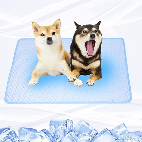 بساط تبريد للكلاب، وسادة تبريد للكلاب من الحرير الجليدي، بساط بارد مضاد للانزلاق للقطط، سجاد تجميد صيفي قابل للحمل للحيوانات الأليفة لسرير الكلاب، مقاعد السيارة، EZ Clean in Kuwait
