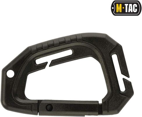 M-Tac Military Plastic Tactical Carabiners - Multi Purpose Carabiner Clip Tactical D Ring - Plastic D-Clips Pack of 5 (Coyote) in Saudi Arabia