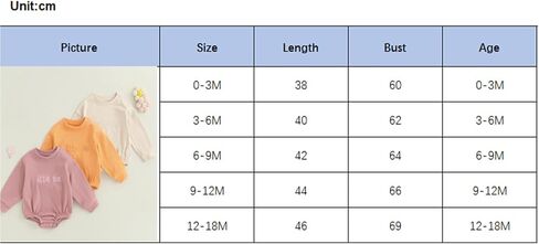 Ursobutegl Baby Boy Girl Sweatshirt Bubble Romper Long Sleeve Oversized Sweater Onesie Newborn Warm Winter Outfit Clothes in Kuwait