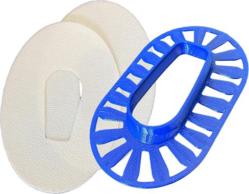 Deck My Diabetes Comfort Ring GripShield - متوافق مع Dexcom G6 (مرن وقابل لإعادة الاستخدام ومقاوم للماء) لمستخدمي Dexcom النشطين (شفاف كريستالي) in Kuwait