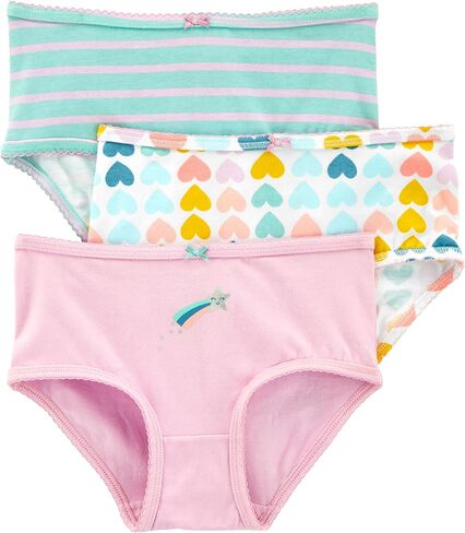Carter's Little Girls 3-Pack Stretch Cotton Panties (4-5T, Star & Hearts) in Saudi Arabia