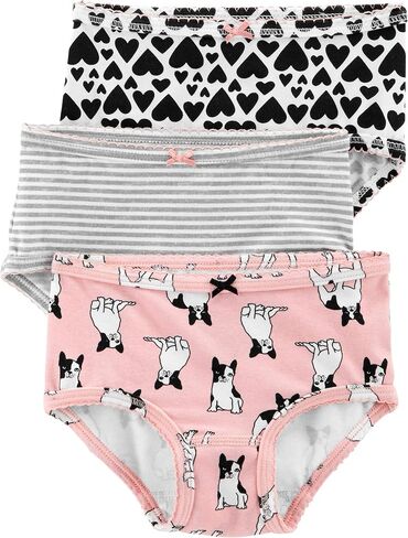 Carter's Little Girls 3-Pack Stretch Cotton Panties (4-5T, Star & Hearts) in Saudi Arabia
