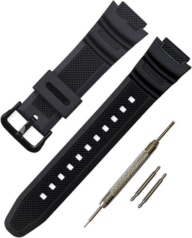 سوار ساعة بديل من الراتنج الطبيعي المقاوم للماء لساعة كاسيو AQ-S810 AQ-S800W W-735H AEQ-110 STL-S100 TRT-110 HDC-700 SGW-300H in Kuwait