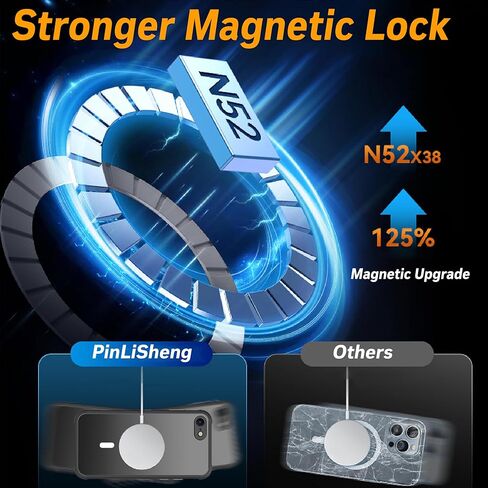 Magnetic for iPhone SE Case 2022/3rd/2020/2nd gen,iPhone 8/7 Case,Military Grade 3 in 1 Heavy Duty Shockproof Case - Black in Kuwait