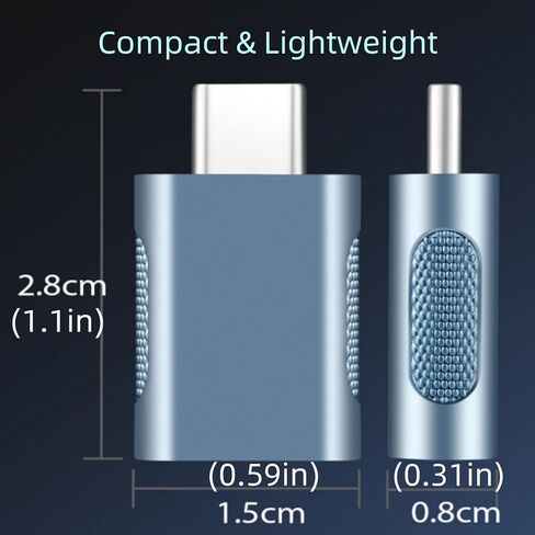 Hichain حزمة من 2 USB A إلى USB C OTG محول رمادي، 480 ميجا بت في الثانية مزامنة البيانات سبائك الزنك نوع A ذكر إلى USB 2.0 نوع C أنثى محول لشاحن USB C كابل الكمبيوتر المحمول محرك فلاش ADT-AAG2 in Kuwait