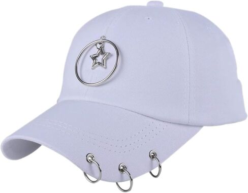 XRDSS Unisex Ring Chain Baseball Caps Summer Street K-Pop Hip Hop Hat Trucker in Saudi Arabia