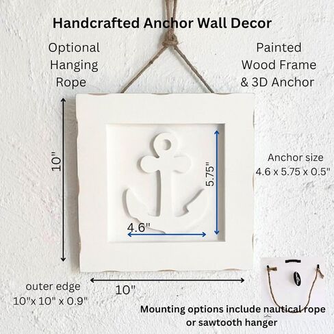 Starfish Beach Wall Decor with Wooden Frame and Nautical Rope - Ideal Ocean Themed Coastal Wall Art for Rustic Coastal Kitchen, Bedroom, Living Room and Beach Bathroom Decor, in Saudi Arabia