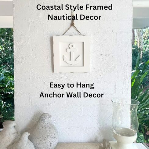 Starfish Beach Wall Decor with Wooden Frame and Nautical Rope - Ideal Ocean Themed Coastal Wall Art for Rustic Coastal Kitchen, Bedroom, Living Room and Beach Bathroom Decor, in Saudi Arabia