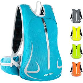 YEEKORO Hiking Backpack 14L Handy Running Backpack Waterproof & Lightweight Cycling Daypack with Reflective Stripes for Short Trip Traveling Skiing Trekking Walking Outdoor Backpack(no water bladder)