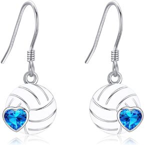 Bowling Ball Gifts Earrings Sterling Silver Bowling Ball Dangle Drop Earrings Bowling Ball Jewelry for Women Girls
