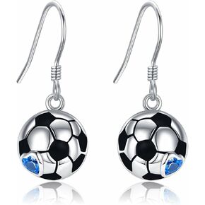 Bowling Ball Gifts Earrings Sterling Silver Bowling Ball Dangle Drop Earrings Bowling Ball Jewelry for Women Girls