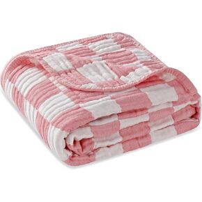HardNok Bamboo Muslin Blanket, 6-Layer Gauze Cotton Receiving Blanket, Ultra-Soft for Baby Swaddle Wraps, Toddler Blankets and Bed Blankets, Ideal for Babies and Boys/Girls(42" x 42")