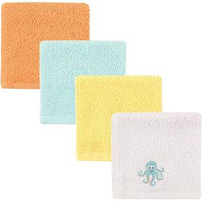 Luvable Friends Unisex Baby Super Soft Cotton Washcloths, Pink, One Size