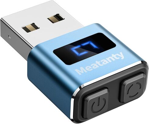 Meatanty Metal Tiny Mouse Jiggler, USB Mouse Mover Undetectable, Automatic Wiggler with Screen, 3 Modes Mouse Moving Device, Giggler Shaker Juggler Keep Computer Laptop Awake Office Remote Work-Purple in Kuwait