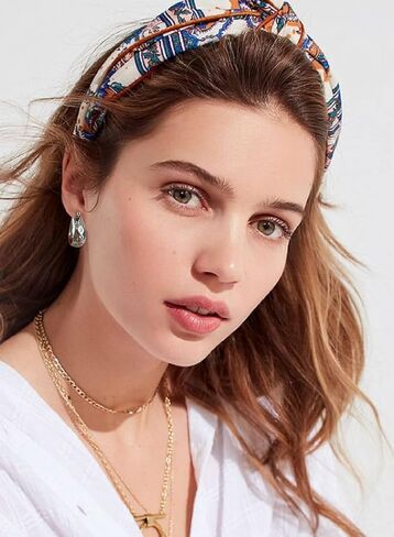 LILIE&WHITE أقراط دائرية ذهبية مكتنزة للنساء أقراط دائرية سميكة ذهبية أقراط دائرية لطيفة لا تسبب الحساسية أقراط عصرية للفتيات مجوهرات... in Kuwait