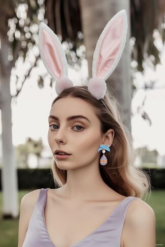 أقراط LILIE&WHITE على شكل أرنب وببغاء أقراط عيد الفصح للنساء أقراط على شكل حيوان لطيف لهدايا مجوهرات عيد الفصح in Kuwait